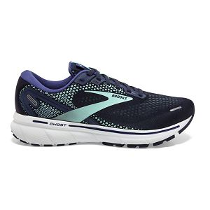 Brooks Ghost 14 Womens Road Running Shoes Navy/White | USA-DKH960873